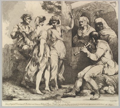 Rustick Dancers, 9. november 1780. av Robert Blyth