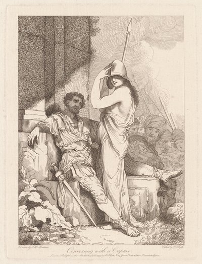 Samtaler med en fange av Robert Blyth, after John Hamilton Mortimer