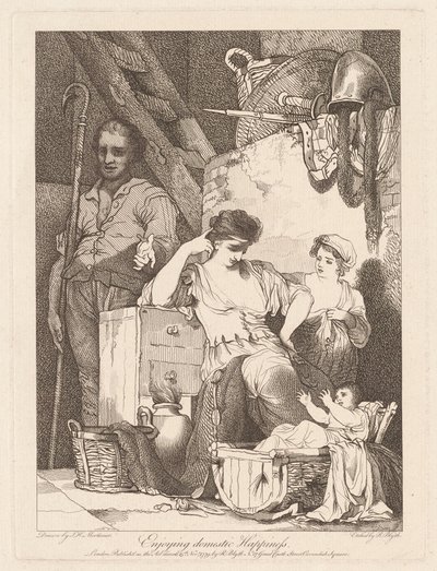 Nyter innenlands lykke av Robert Blyth, after John Hamilton Mortimer