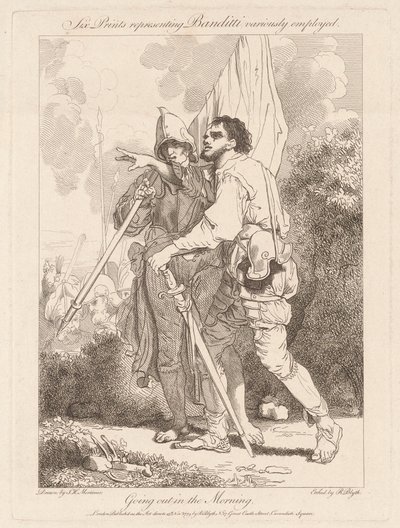 Går ut om morgenen av Robert Blyth, after John Hamilton Mortimer