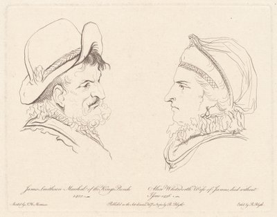 James Smithson og Alice Whitworth av Robert Blyth, after John Hamilton Mortimer