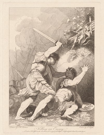 Å drepe en fiende av Robert Blyth, after John Hamilton Mortimer