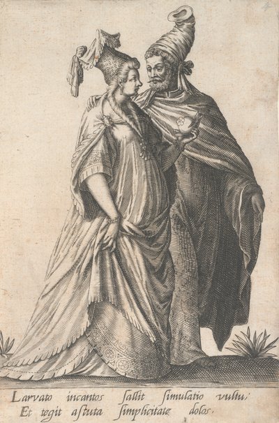 Promenading Couple, fra Masquerades av Robert Boissard