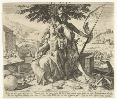 Spania Hispania (tittel på objekt) Allegorier over europeiske land (serietittel) av Robert Bossart