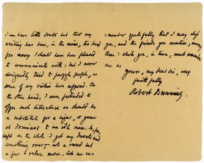 Brev fra Robert Browning til William G Kingsland, 27. november 1868 av Robert Browning