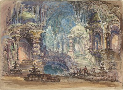 Fantastiske paviljonger i en grotte av Robert Caney