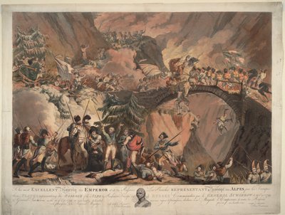 Army of Alexander Suvorov krysset Alpene i 1799, 1805 av Robert Carr Porter