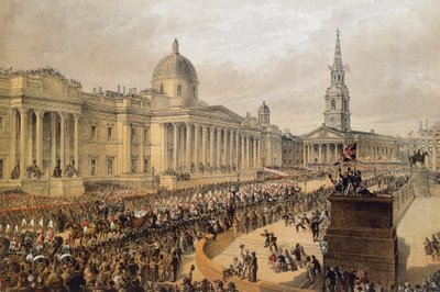 Edward VII og prinsesse Alexandra av Danmarks bryllupsprosesjon, London av Robert Charles Dudley