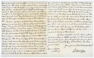 Brev fra Robert Clive til Thomas Pelham-Holles, 23. februar 1757. av Robert Clive