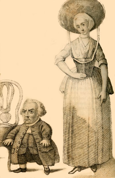Wybrand Lolkes, Den nederlandske dvergen, 1821. av Robert Cooper