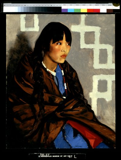 Indian Girl (Julianita) (olje på lerret) av Robert Cozad Henri