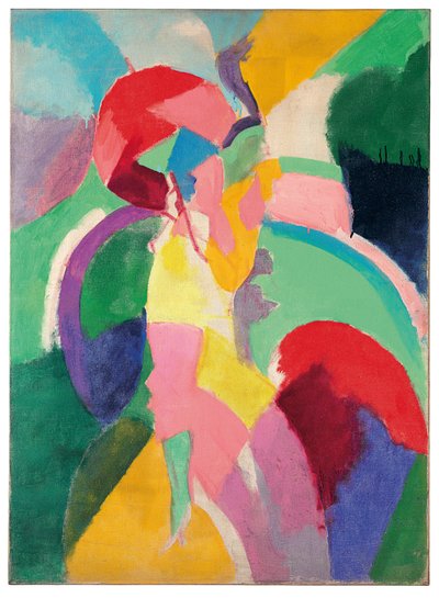 Kvinne med parasoll eller La Parisienne av Robert Delaunay