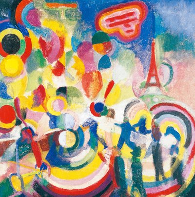Hyllest til Bleriot av Robert Delaunay