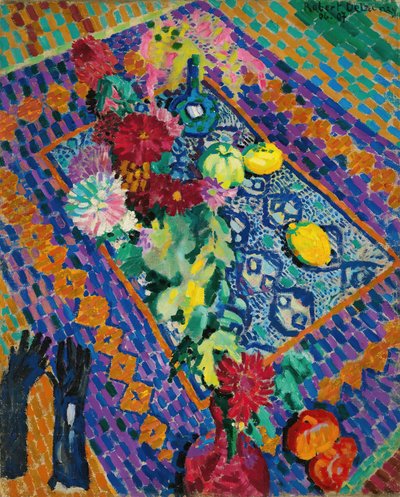 Stilleben med hansker, 1906-1907. av Robert Delaunay