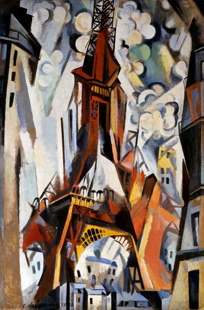 Eiffeltårnet, 1910-1911 av Robert Delaunay