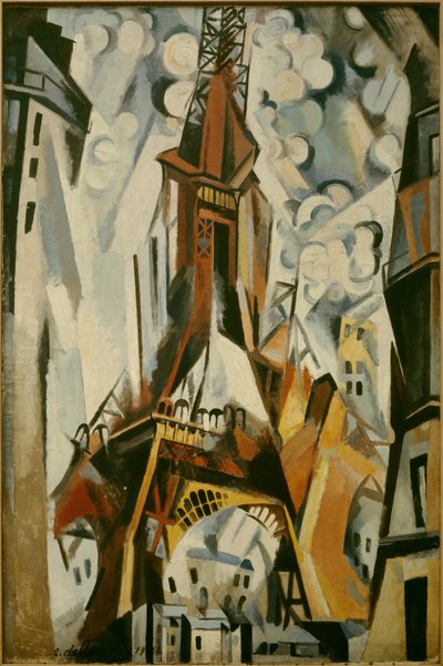 Eiffeltårnet maleri av Robert Delaunay (1885-1941) 1910. av Robert Delaunay