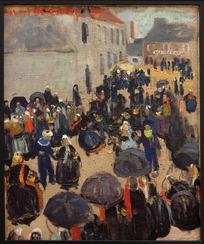 Partiet i landet. Maleri av Robert Delaunay (1885-1941), Olje på lerret av Robert Delaunay