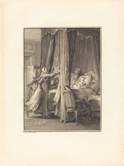Julies død av Robert Delaunay after Jean Michel Moreau