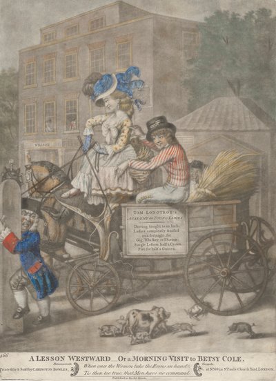 En leksjon vestover - eller et morgenbesøk hos Betsy Cole av Robert Dighton