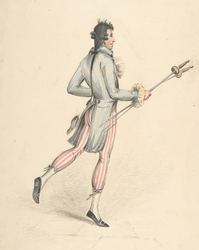 Kostymedesign, 1700-1800-tallet. av Robert Dighton
