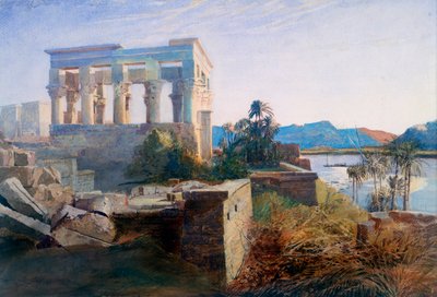 Philae, Egypt, 1800-tallet av Robert Dighton