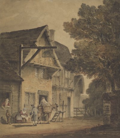 Figurer utenfor Boar Inn av Robert Dixon