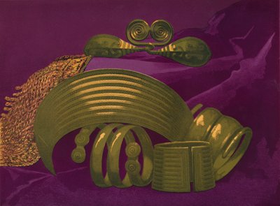 Gullpynt fra Suite og et armbånd, 1863 av Robert Dudley