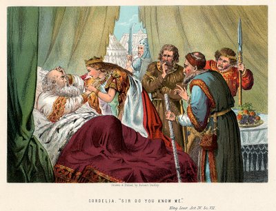 Scene fra Shakespeares King Lear, c1858 av Robert Dudley