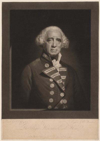Richard, Earl Howe, 1794. av Robert Dunkarton