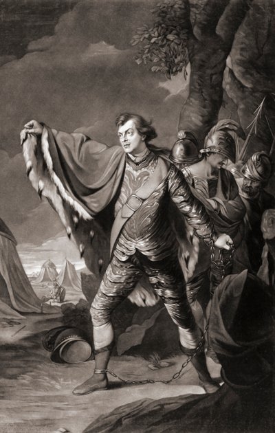 Den engelske skuespilleren Samuel Reddish. Portrett. (skrive ut) av Robert Edge (after) Pine