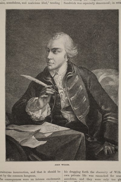 John Wilkes, illustrasjon fra 