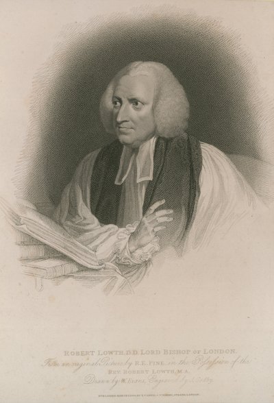 Portrett av Robert Lowth av Robert Edge Pine