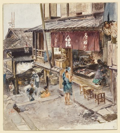 En gate i Ikao, Japan, III av Robert Frederick Blum