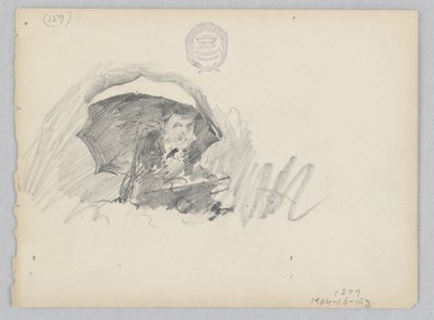 Kunstner skisserer ute av Robert Frederick Blum