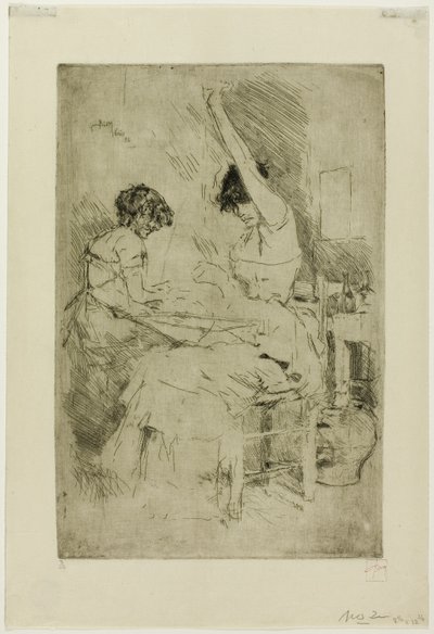 Bead Stringers, Venezia av Robert Frederick Blum