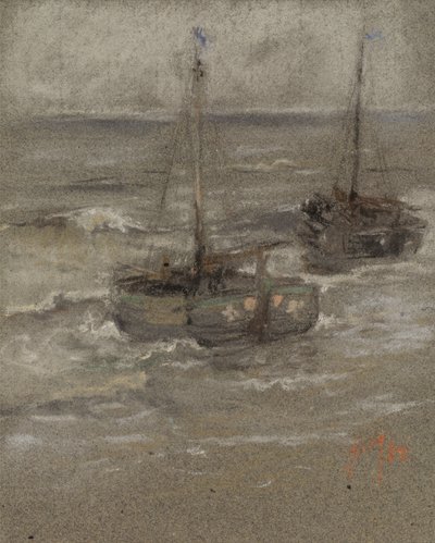 Fiskebåter for anker av Robert Frederick Blum