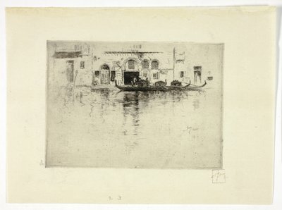Gondoler og det venetianske palasset av Robert Frederick Blum