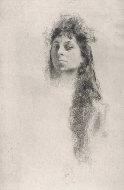 Leder for en jente med langt hår,.n.d., n.d.. av Robert Frederick Blum