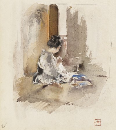 Japansk jentesøm, 1890 av Robert Frederick Blum