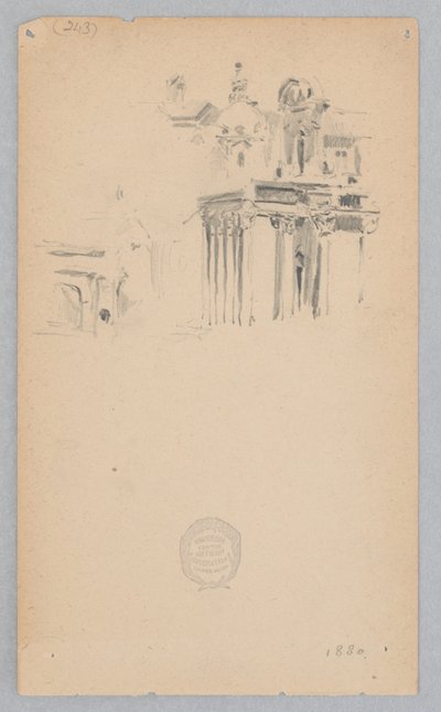 San Lorenzo i Miranda, Roma, Italia av Robert Frederick Blum