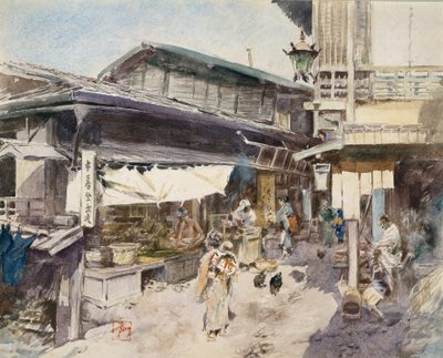 Gatescene i Ikao, Japan. av Robert Frederick Blum