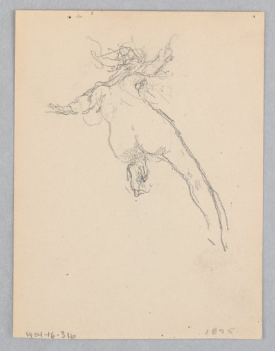 Studie for en dansende kvinne, «Moods to Music», Mendelssohn Glee Club, New York, NY av Robert Frederick Blum