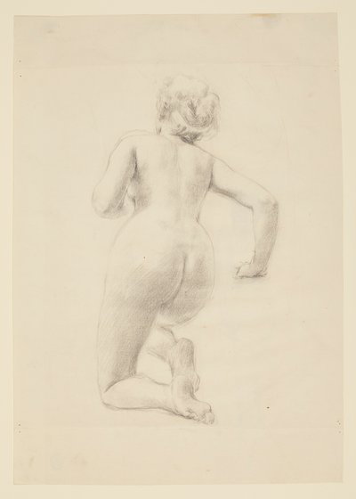 Studie for en knelende kvinne, «Vintage Festival», Mendelssohn Glee Club, New York, NY av Robert Frederick Blum