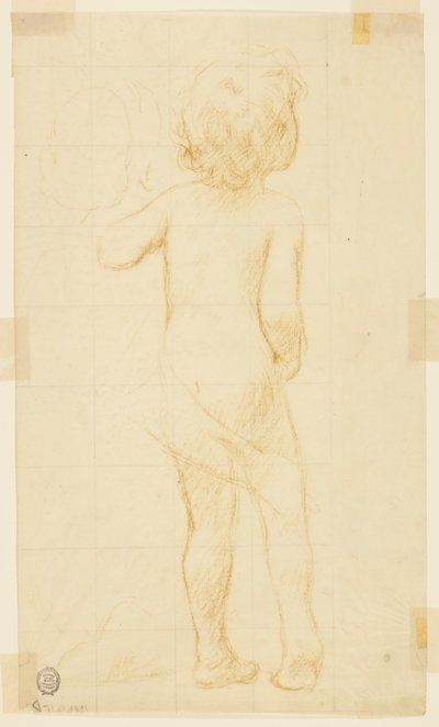 Studie for et stående barn, «Vintage Festival», Mendelssohn Glee Club, New York, NY av Robert Frederick Blum