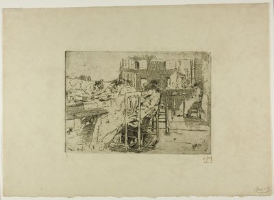 Uten tittel (Girls Saying Grace) av Robert Frederick Blum