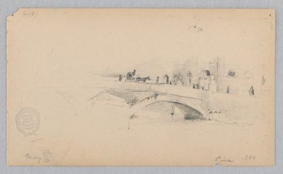 Utsikt over Pisa, Italia av Robert Frederick Blum