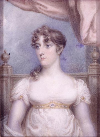 Mrs Robert Fulton, ca. 1810-15 (akvarell på elfenben) av Robert Fulton