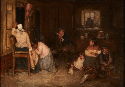 Triste nyheter (olje på lerret) av Robert Gemmell Hutchison