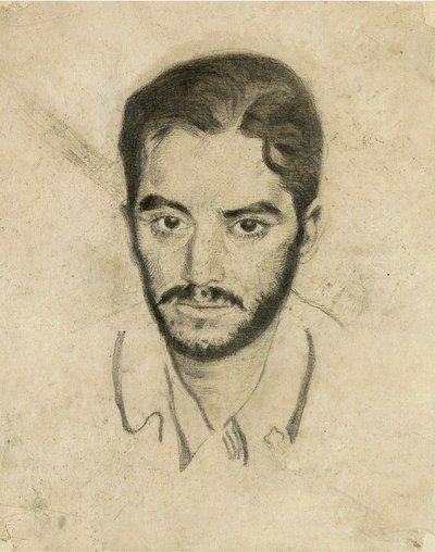 Selvportrett, ca. 1905. av Robert Genin