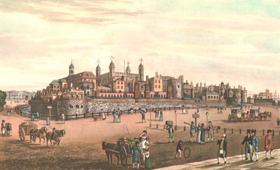 Tower of London, c1821. av Robert Havell